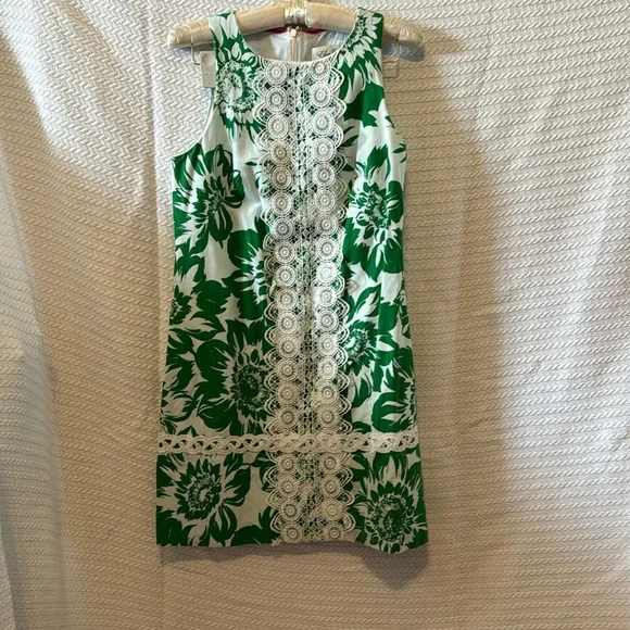 Eliza J | Dresses | Eliza J Green And White Dress In Excellent Condition  Size 6 | Poshmark